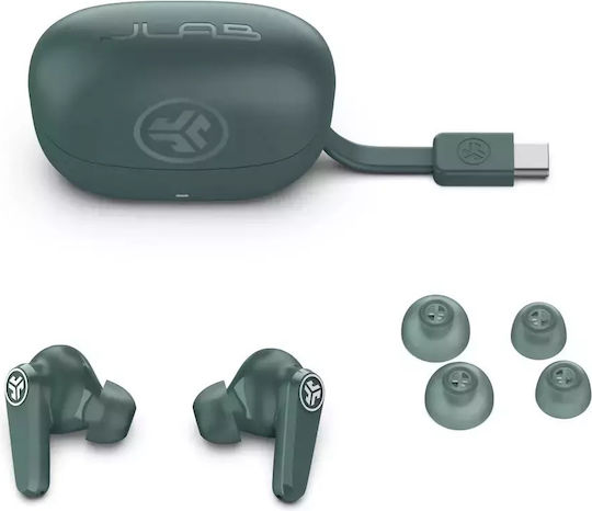 Jlab GO Pods ANC In-ear Bluetooth Handsfree Earphones with Sweat Resistance and Charging Case Green view 3