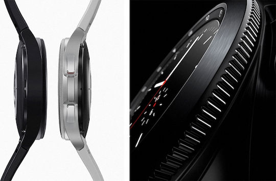 Samsung Galaxy Watch4 Classic Bluetooth Stainless Steel 46mm Waterproof with Heart Rate Monitor (Black) vue 9