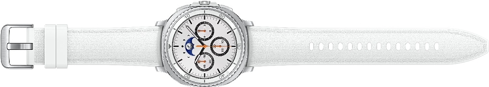 Samsung Galaxy Watch8 Classic Stainless Steel 46mm Waterproof with eSIM and Heart Rate Monitor (White) view 8