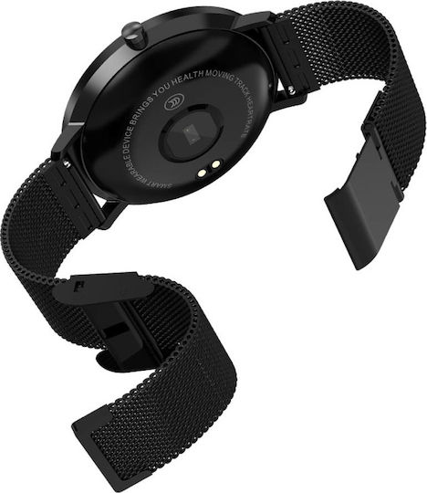 DAS.4 SL14 Stainless Steel 40mm Smartwatch (Black/Mesh) view 5