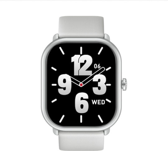 Zeblaze GTS 3 Pro Smartwatch with Heart Rate Monitor (White)