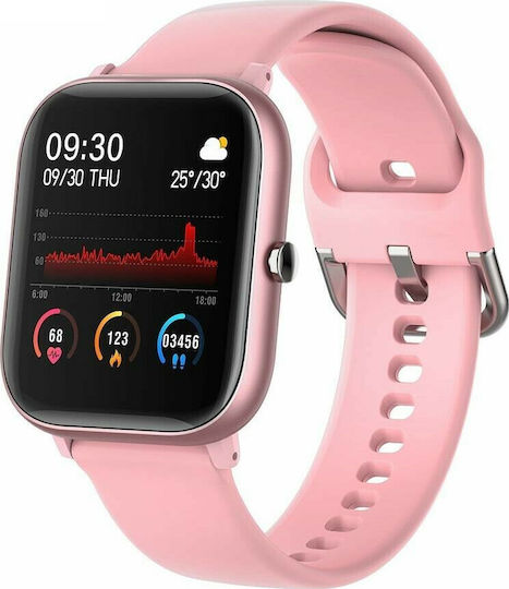 Colmi P8 SE 43mm Smartwatch with Heart Rate Monitor (Pink)