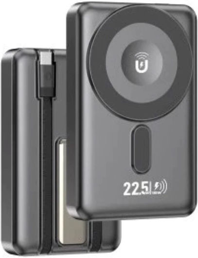 Pavareal G73 Power Bank 10000mAh PD 20W 22.5W Wireless Charging 15W Built-in Cable view 2