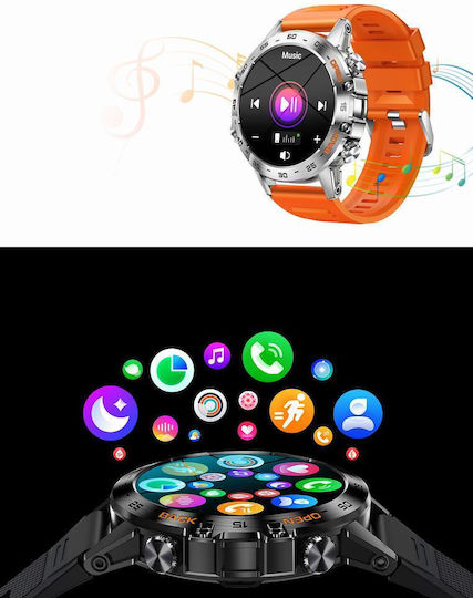 Gravity Gt9-6 48mm Smartwatch with Heart Rate Monitor (Multicolour) vue 3