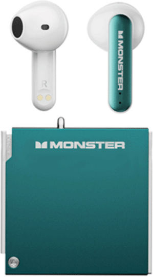 Monster XKT17 Earbud Bluetooth Handsfree Earphones with Charging Case Green view 1