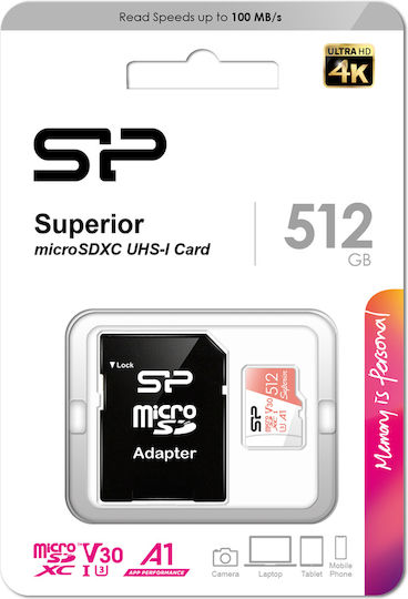 Silicon Power Superior SDXC 512GB U3 V30 UHS-I 80MB/s With Adapter vista 4