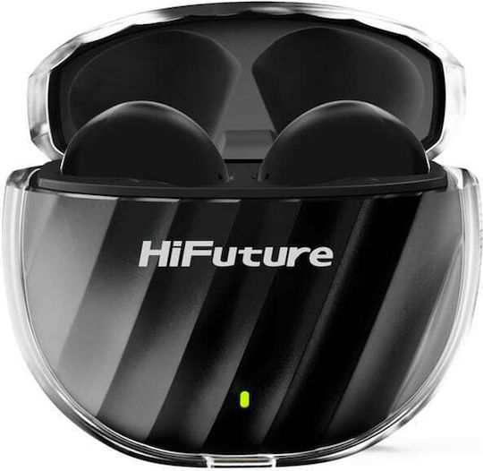 HiFuture FlyBuds 3 Bluetooth Handsfree Earphones with Sweat Resistance and Charging Case Black