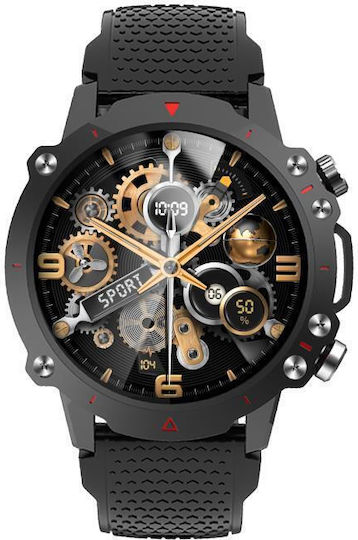iXchange SW-07 Smartwatch with Heart Rate Monitor (Black) view 2