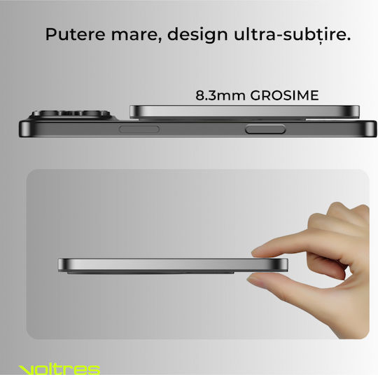 Voltres MagSafe Power Bank 5000mAh 20W with USB-C Port Silver view 4