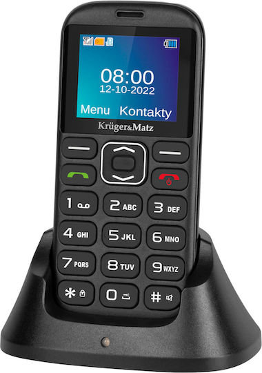 Kruger & Matz Simple 921 Dual SIM Mobile with Large Buttons (English) Black view 4