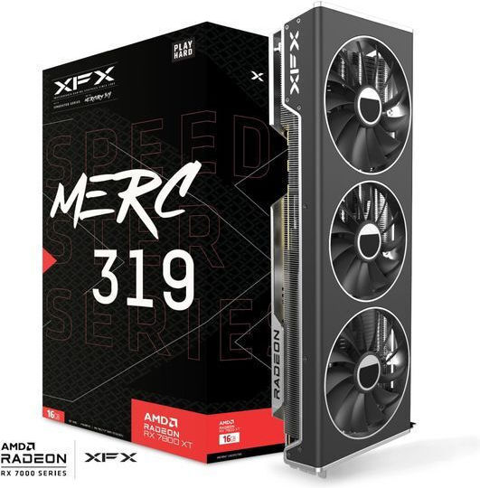 XFX Radeon RX 7800 XT 16GB GDDR6 Speedster MERC 319 Black Graphics Card