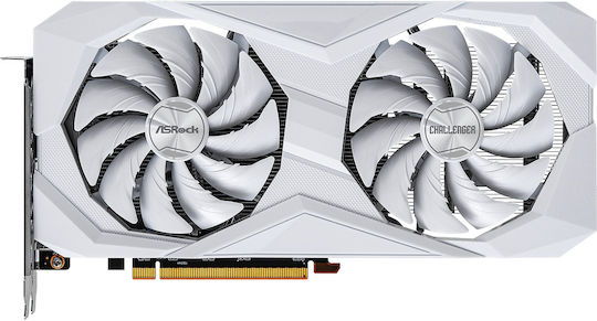 ASRock Radeon RX 6600 8GB GDDR6 Challenger White Graphics Card view 2
