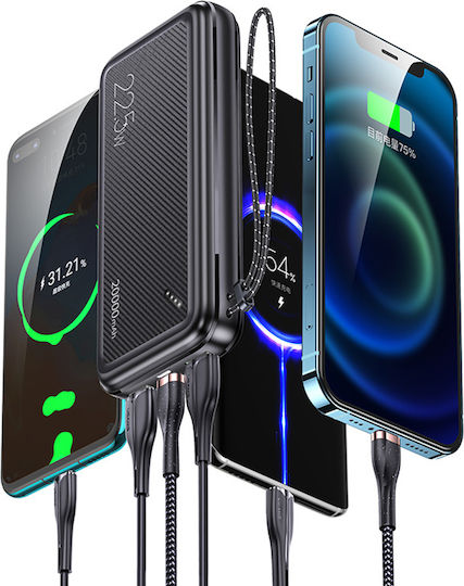 Usams PB60 Power Bank 20000mAh 22.5W with 2 USB-A Ports Power Delivery / Quick Charge 3.0 Black vue 4