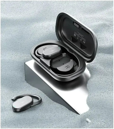 WK WS-02 Earbud Bluetooth Handsfree Earphones with Sweat Resistance and Charging Case Black vue 3