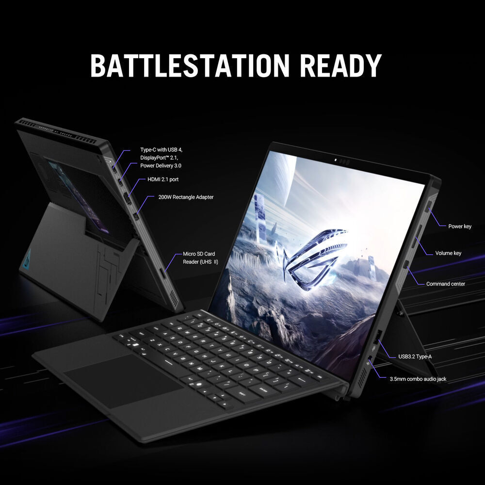 Asus Republic of Gamers Flow Z13 13.4" IPS QHD+ 180Hz (Ryzen AI 300 Series-395/128GB/1.0TB SSD/W11 Pro) (US Keyboard) view 6
