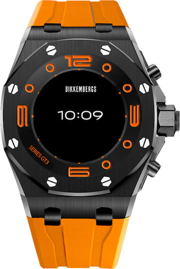 Bikkembergs BK-GT302 Stainless Steel 45mm Smartwatch (Orange)