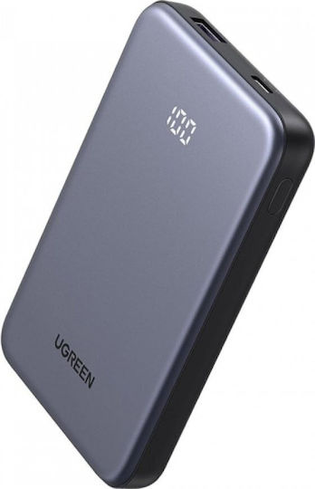 Ugreen PB507 Power Bank 10000mAh 22.5W with USB-A Port and USB-C Power Delivery Port Gray