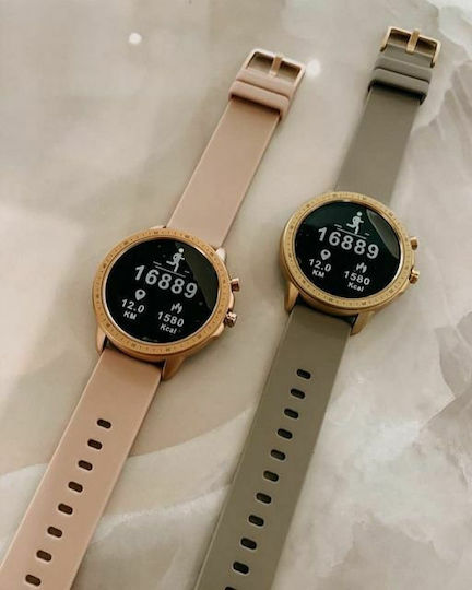 Oozoo Q00324 45mm Smartwatch with Heart Rate Monitor (Rose Gold) view 4