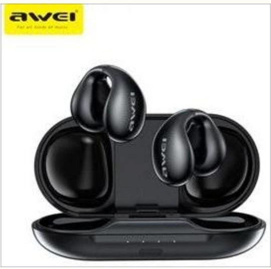 Awei TZ2 Open Ear Bluetooth Handsfree Earphones with Charging Case Black view 1