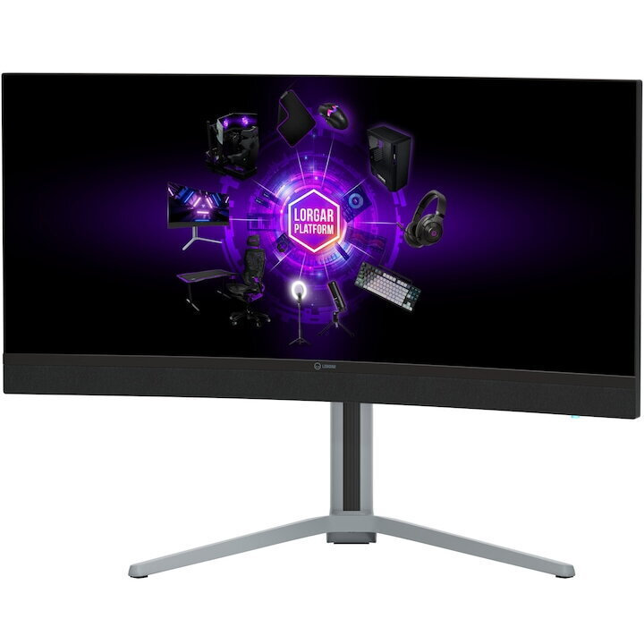 Lorgar 34MP1 Ultrawide VA HDR Gaming Monitor 34" QHD 3440x1440 180Hz with Response Time 1ms GTG view 2