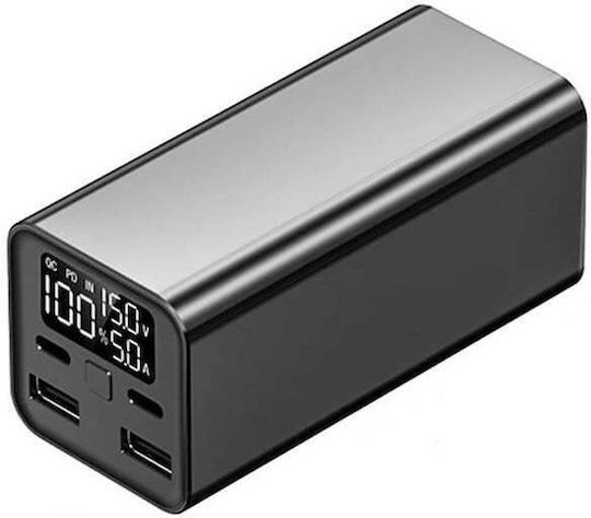 Andowl Q-CD1013 Power Bank 30000mAh 100W with 2 USB-A Ports and 2 USB-C Ports Black view 1
