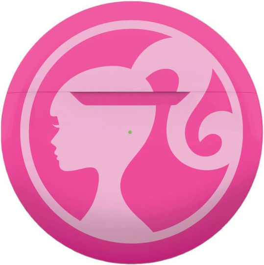 Lexibook Barbie Earbud Bluetooth Handsfree Earphones with Charging Case Pink view 2