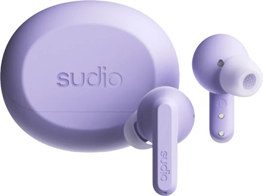 Sudio A3 Pro In-ear Bluetooth Handsfree Earphones with Sweat Resistance and Charging Case Purple view 1