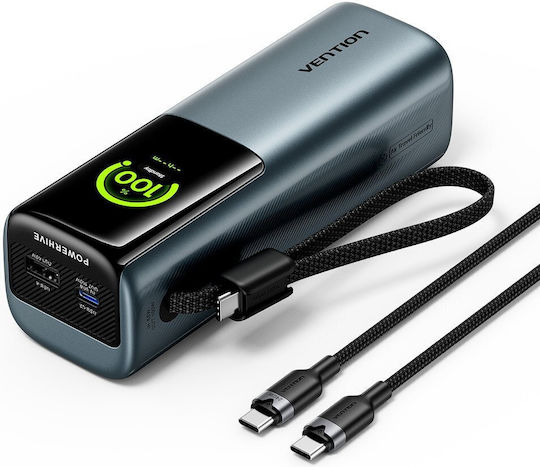 Vention Powerhive 20000mAh 165W with USB-A Port and USB-C Port Black vista 2