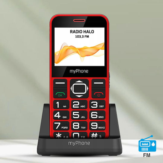MyPhone Halo 3 Single SIM Mobile with Large Buttons (English Menu) Red view 8