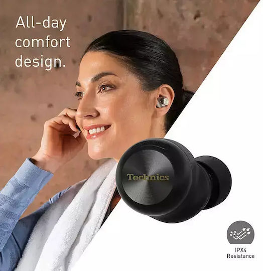 Technics EAH-AZ100 In-ear Bluetooth Handsfree Earphones with Sweat Resistance and Charging Case Silver view 9