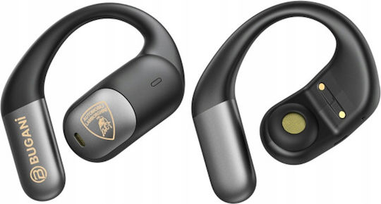 Bugani B15 Open Ear Bluetooth Handsfree Headphones with Sweat Resistance and Charging Case Black view 4