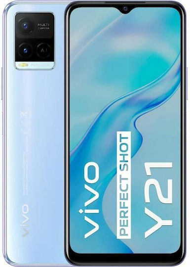 Vivo Y21 Dual SIM (4GB/64GB) Pearl White view 1
