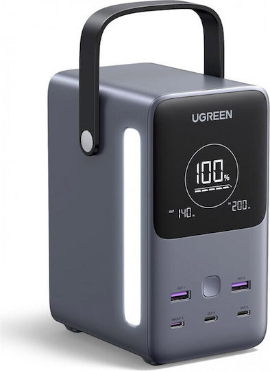 Ugreen PB770 Power Bank 48000mAh 300W with 2 USB-A Ports and 3 USB-C Ports Power Delivery Gray
