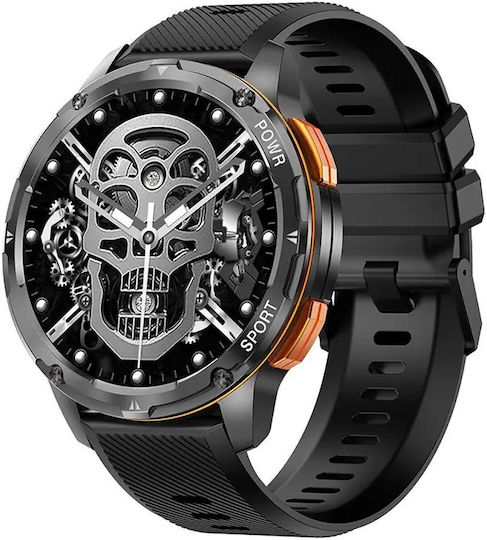 AK59 Smartwatch with Heart Rate Monitor (Black)