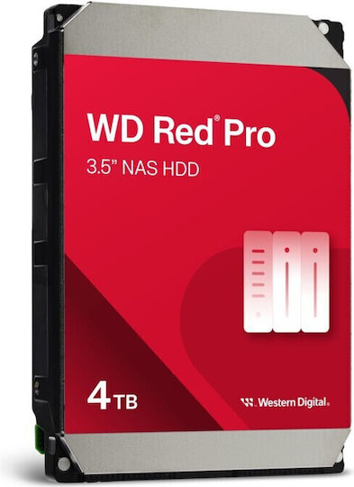 Western Digital Red Pro 4TB HDD Hard Drive 3.5" SATA III 7200rpm with 256MB Cache for NAS WD4005FFBX view 6