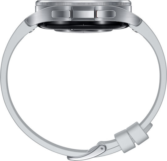 Samsung Galaxy Watch6 Classic LTE Stainless Steel 43mm Waterproof with eSIM and Heart Rate Monitor (Silver) view 5
