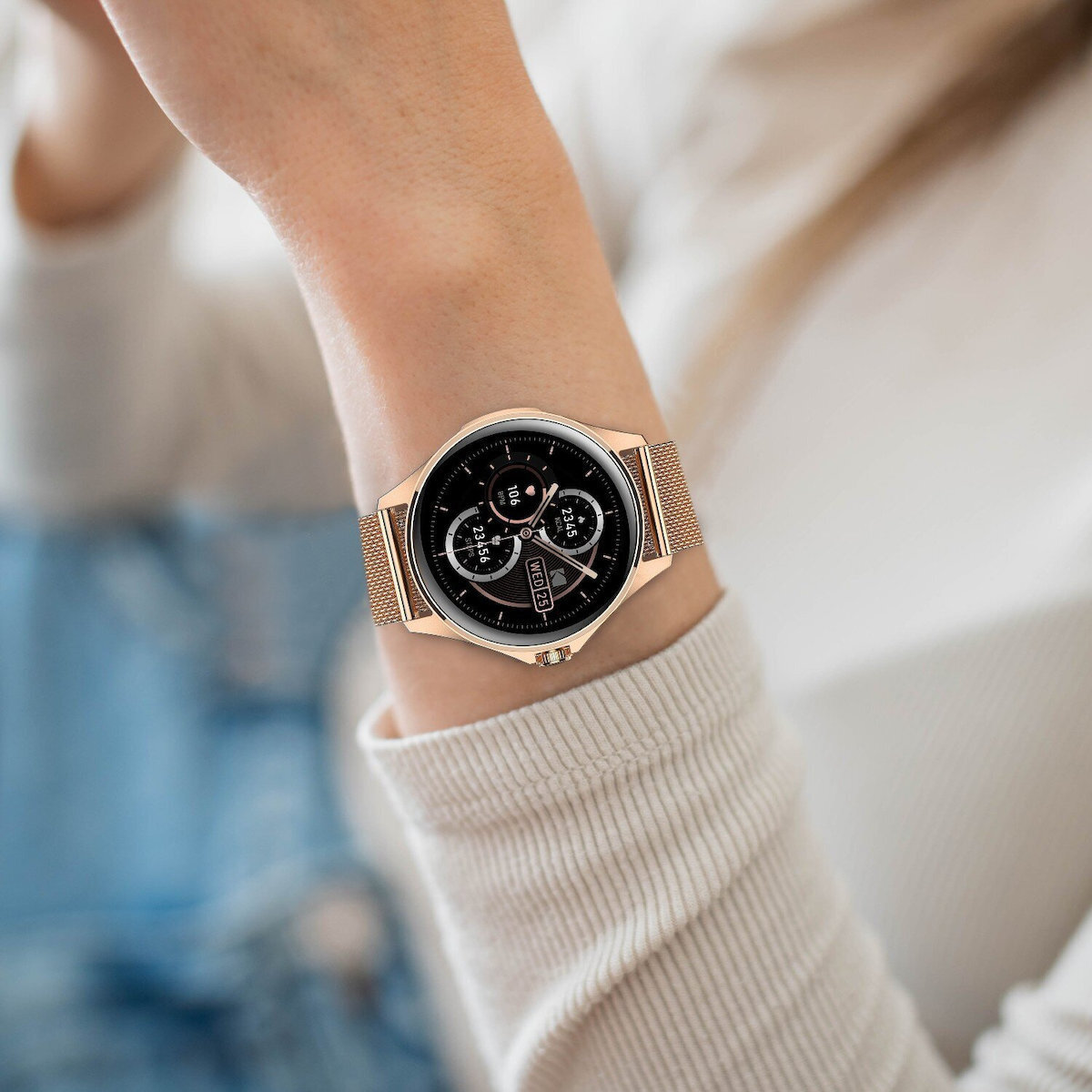 Kodak SW-7211 43mm Smartwatch with SIM and Heart Rate Monitor (Rose Gold) view 4
