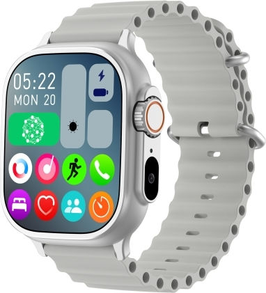 Lemfo Lf40 Smartwatch with Heart Rate Monitor (Silver) view 1