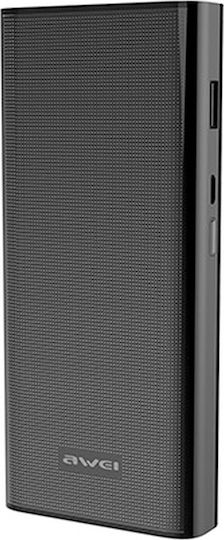 Awei P77K Power Bank 12000mAh with 2 USB-A Ports Black vista 2
