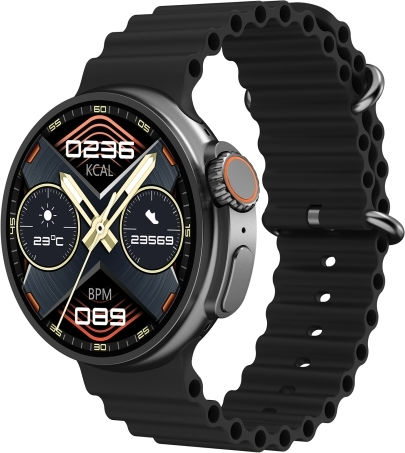 K9 Ultra Pro 1.39 Inch Silicone Band Ip67 Waterproof Smart Watch Support Bluetooth Call Nfc Black