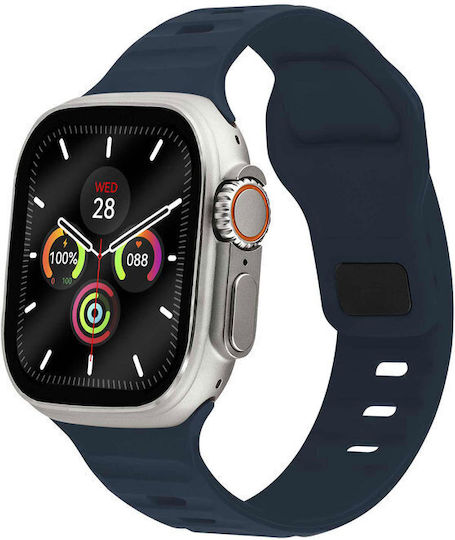 Lee Cooper Square Edge Plus Waterproof Smartwatch with Heart Rate Monitor (Blue) view 2