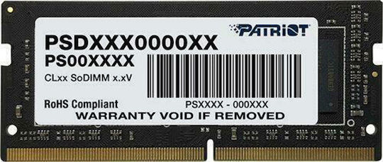 Patriot Signature DDR4 with Module 1x16GB and Speed 2400 for Laptop PSD416G240081S