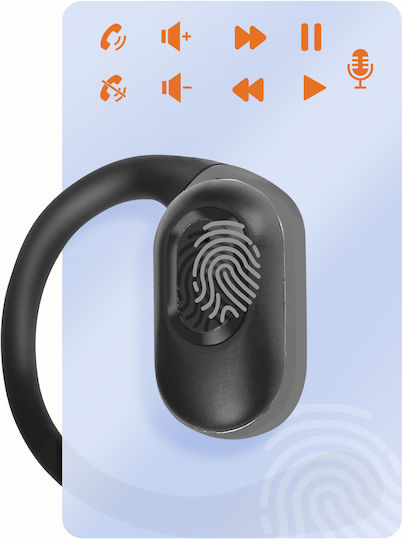 LinQ H700 Open Ear Bluetooth Handsfree Earphones with Charging Case Black vue 4