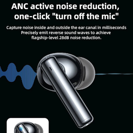 Yesido TWS23 In-ear Bluetooth Handsfree Earphones with Sweat Resistance and Charging Case Black view 2