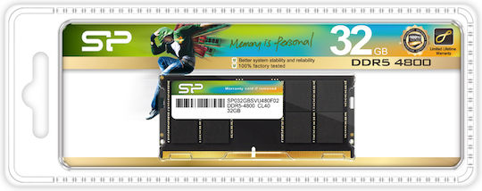 Silicon Power DDR5 with Module 1x32GB and Speed 4800 for Laptop SP032GBSVU480F02 view 2