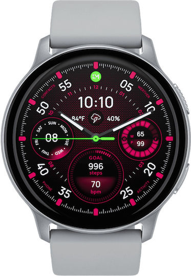 Proove Infinity Smartwatch with Heart Rate Monitor (Silver)