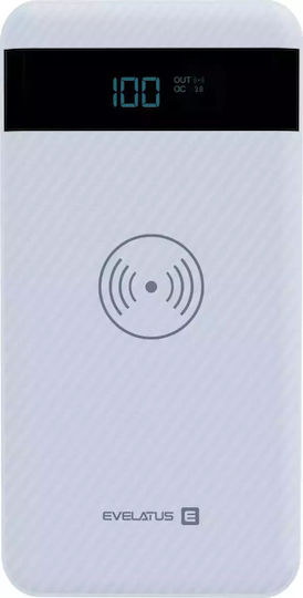 Evelatus EPB05 Power Bank 10000mAh with 2 USB-A Ports White view 2