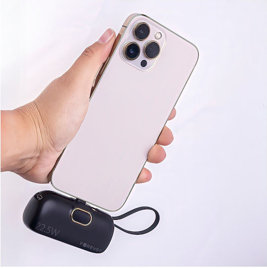 Forever MTB-100 USB-C Power Bank 5000mAh 22.5W Black view 8