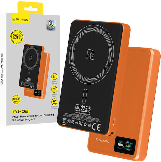 Blavec BJ-03 Slim MagSafe Power Bank 10000mAh 22.5W Orange