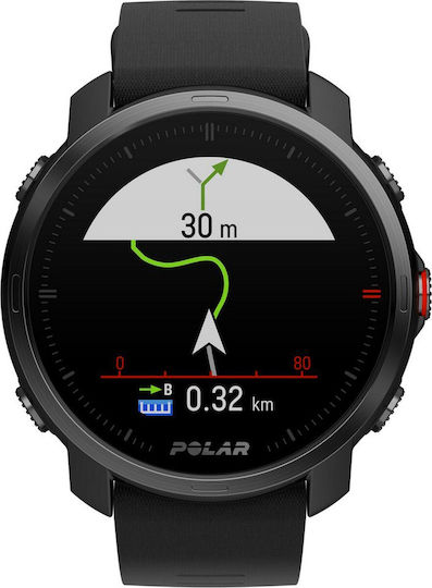 Polar Grit X Waterproof Smartwatch with Heart Rate Monitor (Black) view 2